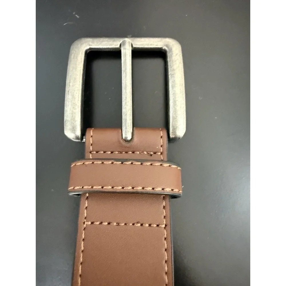 Mens Brown Leather Belt King Size 56/58 Heavy Duty 62